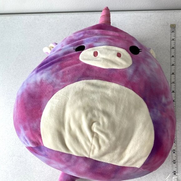 Squishmallows Lola Tie Dye Unicorn Plush 16" - Picture 7 of 12